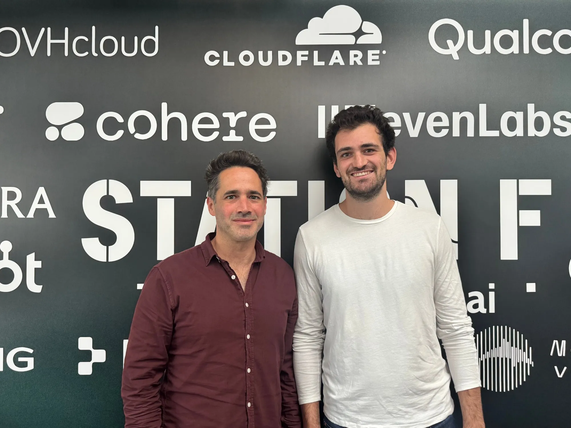 Romain Mazeries and Noé Achache, co-founders of Weflayr, at Station F